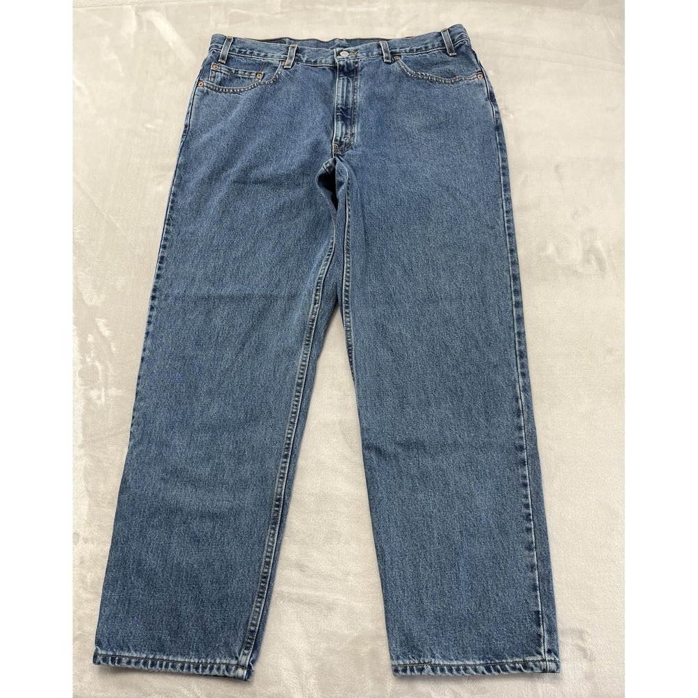 Vintage Levis 550 Jean Men 40x30 Blue Wash Relaxed Fit Straight made USA 90s